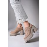 Riccon Enyfsera Kadın Loafer 0012507 Vizon Süet