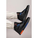 Riccon Erkek Comfort Sneaker Bot Siyah Saks 001263SIYAH Ortapedik İç Taban ve Koku Yapmayan Astar - Siyah - Saks
