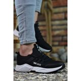Riccon Erkek Sneaker – Ortopedik Tabanlı, Kaymaz ve Suya Dayanıklı, Soğuğa Dayanıklı 1. Sınıf Spor Ayakkabı - Siyah - Beyaz