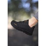 Riccon Erkek Trekking Bot – Suya ve Soğuğa Dayanıklı, Koku Önleyici Astar, Rahat Düz Tabanlı Outdoor Yürüyüş Ayakkabısı - Siyah