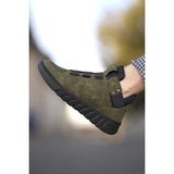 Riccon Haki Sneaker Bot – Su ve Soğuğa Dayanıklı, Koku Önleyici Astar, Bağcıklı Rahat Outdoor Tabanlı Erkek Ayakkabı