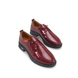Riccon Kadın Loafer 0012345 Bordo Rugan