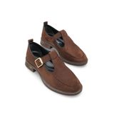 Riccon Kadın Loafer 0012350 Kahverengi Süet