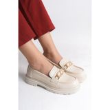 Riccon Kadın Loafer 0012506 Bej