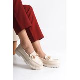 Riccon Kadın Loafer 0012551 Bej