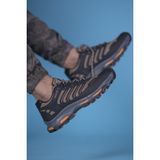 Riccon Kum 3D Rubber Trekking Ayakkabı Düz Topuklu Koku Yapmayan İç Astar ile Rahat Kullanım - Bej