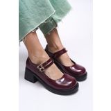 Riccon Merlyrra Kadın Loafer 0012502 Bordo Rugan