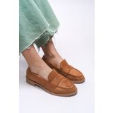 Riccon Mylmadia Kadın Loafer 0012665 Taba Süet