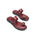 Riccon Rhea Flora Kadın Parmak Arası Terlik 0012286 Vişne Rustik