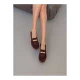 Riccon Selene Luce Kadın Loafer 00121501 Kahverengi Süet