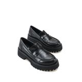 Riccon Selene Pia Kadın Loafer 0012301 Siyah Cilt