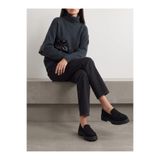 Riccon Selene Pia Kadın Loafer 0012301 Siyah Süet