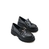 Riccon Siri Viven Kadın Loafer 0012303 Siyah Kroko