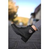 Riccon Siyah Erkek Fermuarlı Biker Bot 0012655