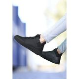 Riccon Siyah Sneaker Bot – 1. Sınıf Malzeme, Fermuarlı, Koku ve Ter Önleyici Astar, Kaymaz Trekking Tabanlı
