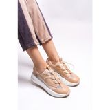 Riccon Yeelluna Kadın Sneaker 00122353 Bej