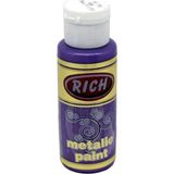 Rich 0750 Mor 30cc Metalik Akrilik Boya