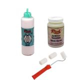 Rich 3'lü Boya Seti Multi Surface Bebek Pembe 500cc + Parlak Vernik 250cc + Rulo Fırça