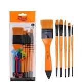 Rich 8 Zemin Fırça Karma Set 6'lı Model 1.5" ve 40 Renkli Fırçalarla Sanatsal Çalışmalar İçin