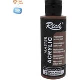 Rich Açık Kahve Boya Akrilik 120CC Master N:220 Yoğun Pigment ve Üstüm Kapatıcılık