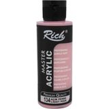 Rich Açık Pembe Boya Akrilik 120CC Master N:134 Yoğun Pigment ve Üstüm Kapatıcılık