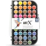 Rich Art-X 48 Renk Premıum Tablet Suluboya Seti - Su Hazneli Fırça Hediyeli - Renkli - 1 Adet