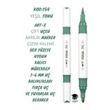 Rich Art-X Çift Uçlu Akrilik Marker Çizim Kalemi Her Yüzeye Uygun Kalıcı Mürekkep 1-6 Mm Uç Kalınlıkları,SYFARTXAKRİLİK154