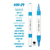 Rich Art-X Çift Uçlu Akrilik Marker Çizim Kalemi Her Yüzeye Uygun Kalıcı Mürekkep 1-6 Mm Uç Kalınlıkları,SYFARTXAKRİLİK29