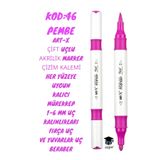 Rich Art-X Çift Uçlu Akrilik Marker Çizim Kalemi Her Yüzeye Uygun Kalıcı Mürekkep 1-6 Mm Uç Kalınlıkları,SYFARTXAKRİLİK46