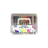 Rich Art-X Pro-Art Fırça Uçlu Akrilik Marker 12 Renk Kristal Kutu
