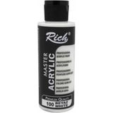 Rich Beyaz Boya Akrilik 120CC Master N:100 Yoğun Pigment ve Üstüm Kapatıcılık