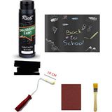 Rich Chalkboard Kara Tahta Boyası 500 cc Siyah Rulo Zımpara Fırça Set