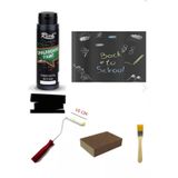 Rich Chalkboard Kara Tahta Boyasi 500 Cc Siyah Rulo Zimpara Firca Seti