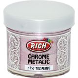 Rich Chrome 1553 Toz Pembe 60 cc Metalik Extra Simli Sedefli Boya