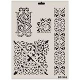 Rich Dantel Seri DN-904 35x25 cm Stencil