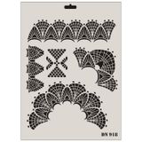 Rich Dantel Seri DN-918 35x25 cm Stencil