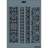 Rich DN-913 Dantel Stencil 25x35 cm Boyama Şablonu