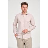 Rich Erkek Açık Kahve Comfort Fit Uzun Kollu Gömlek - XL