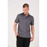 Rich Erkek Düz Renk Cepli Polo Yaka Tişört T-shirt - Gri - M