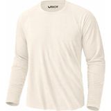 Rich Erkek Ekru Basic Uzun Kollu Tişört Sporcu Body T-Shirt - XL