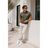 Rich Erkek Haki Pamuklu Kısa Kollu Polo Yaka T-shirt