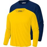 Rich Erkek Sarı-Lacivert 2'li Paket Basic Uzun Kollu Sporcu Body - 3XL