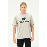 Rich Erkek T-shirt Ayı Baskılı Bear Tişört