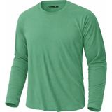 Rich Erkek Yeşil Basic Uzun Kollu Tişört Sporcu Body T-Shirt - M