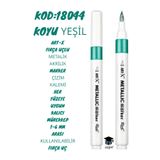 Rich Fırça Uçlu Metalik Akrilik Marker Çizim Kalemi Her Yüzeye Uygun Kalıcı Mürekkep 1-6 Mm Uç Art
