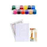 Rich Funny Kids 25 Ml Akrilik 12 Li Set 35x50 Tuval Daller Rowney 4'lü Fırça Seti