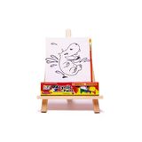Rich Funny Kids Desenli Tuval Akrilik Boya Seti - Su Aygırı