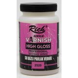 Rich High Gloss Su Bazlı Parlak Vernik 250 cc Profesyonel Akrilik Vernik Renkli Kaplama