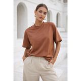 Rich Kadın Yavru Ağzı Premium Modal Kumaş Oversize T-Shirt