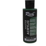 Rich Master 215 Yeşil Akrilik Boya 120 cc Su Bazlı Yarı Mat Görünüm ile Sanatsal Kullanım - 00